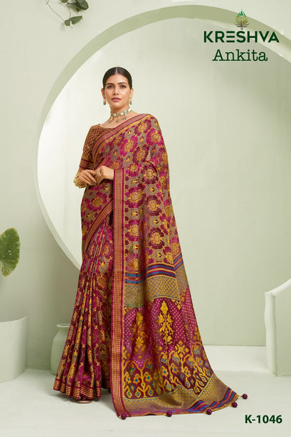 Ankita Kreshva Georgette Sarees Manufacturer Ahmedabad