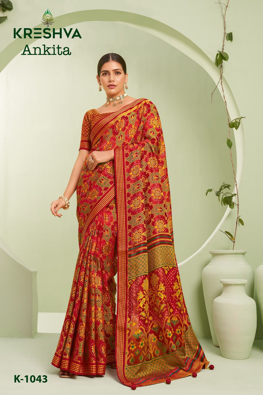 Ankita Kreshva Georgette Sarees Manufacturer Ahmedabad