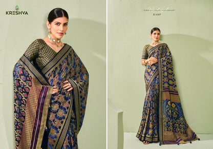 Ankita Kreshva Georgette Sarees Manufacturer Ahmedabad