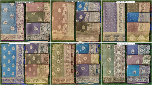 Ankita Satin Silk Saroj Sarees Wholesaler Ahmedabad