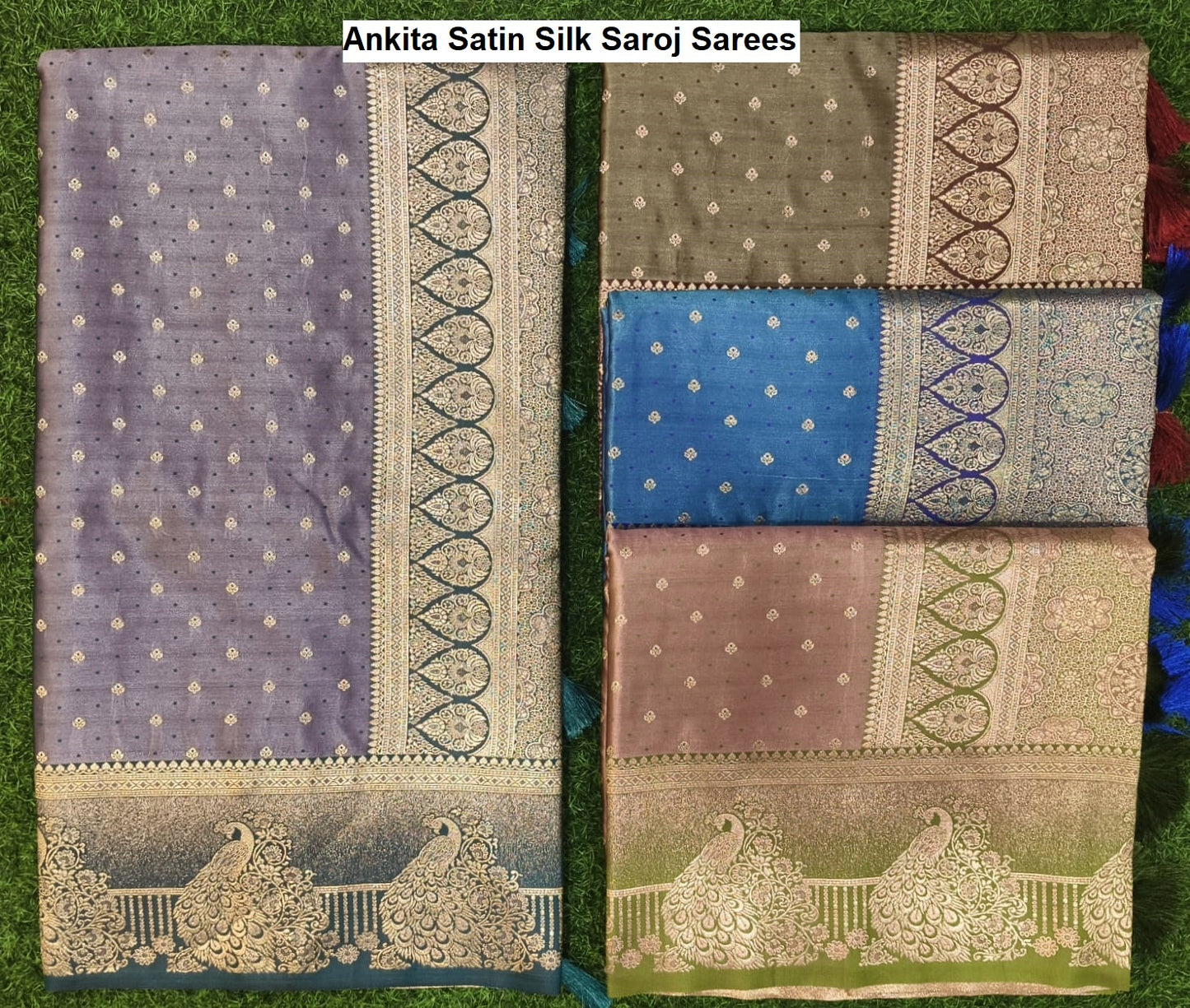 Ankita Satin Silk Saroj Sarees Wholesaler Ahmedabad