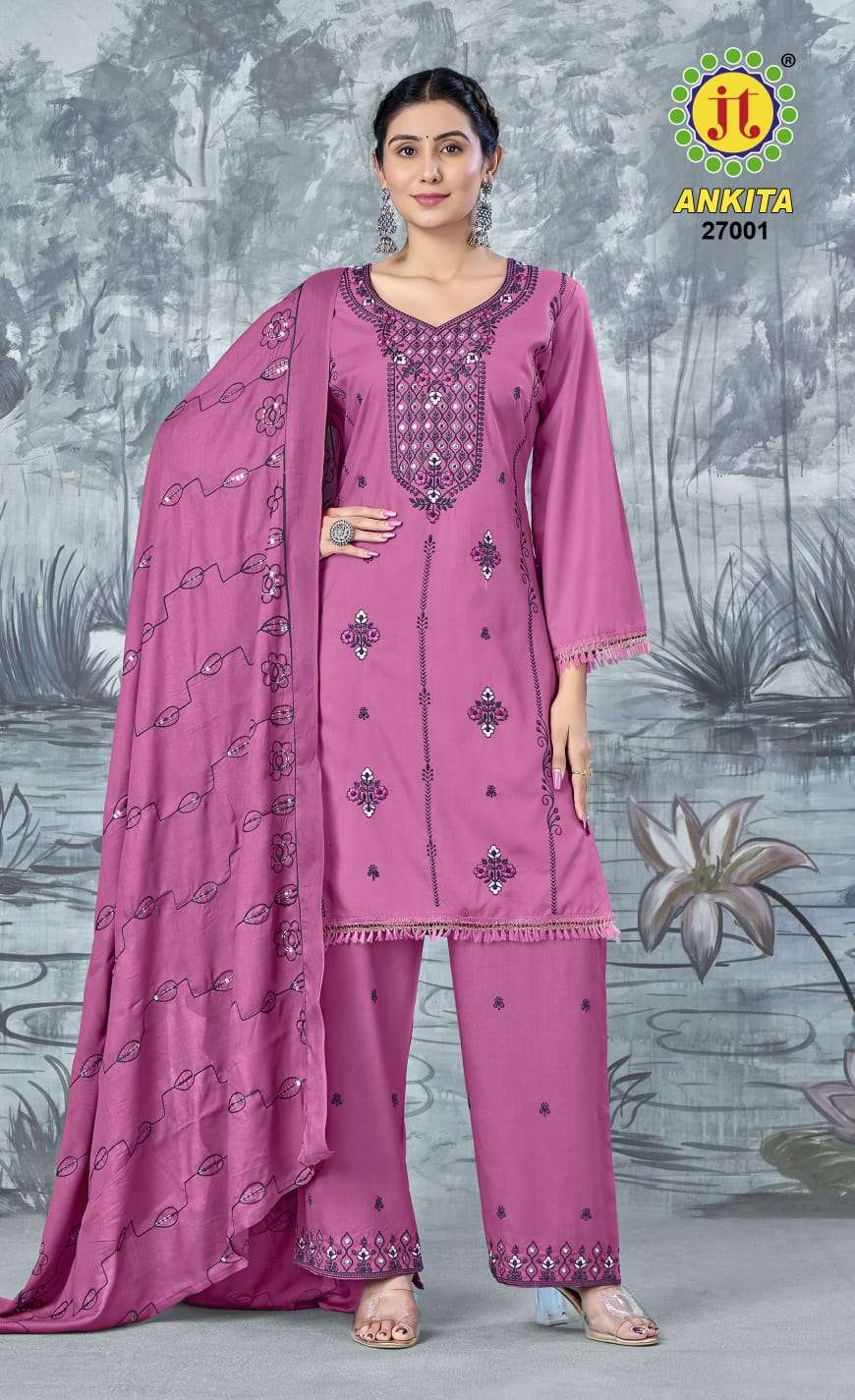 Ankita Vol 27 Jt Rayon Pant Style Suits Supplier Ahmedabad