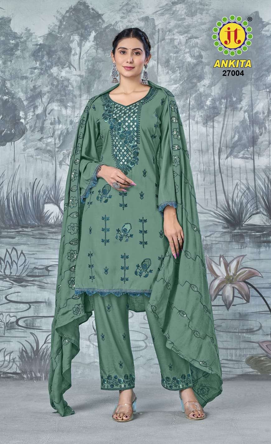 Ankita Vol 27 Jt Rayon Pant Style Suits Supplier Ahmedabad