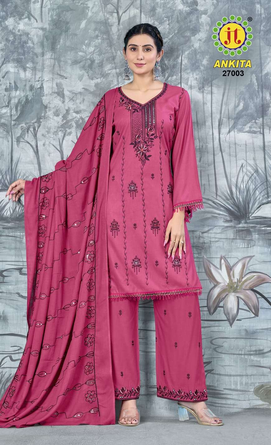 Ankita Vol 27 Jt Rayon Pant Style Suits Supplier Ahmedabad