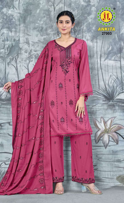 Ankita Vol 27 Jt Rayon Pant Style Suits Supplier Ahmedabad