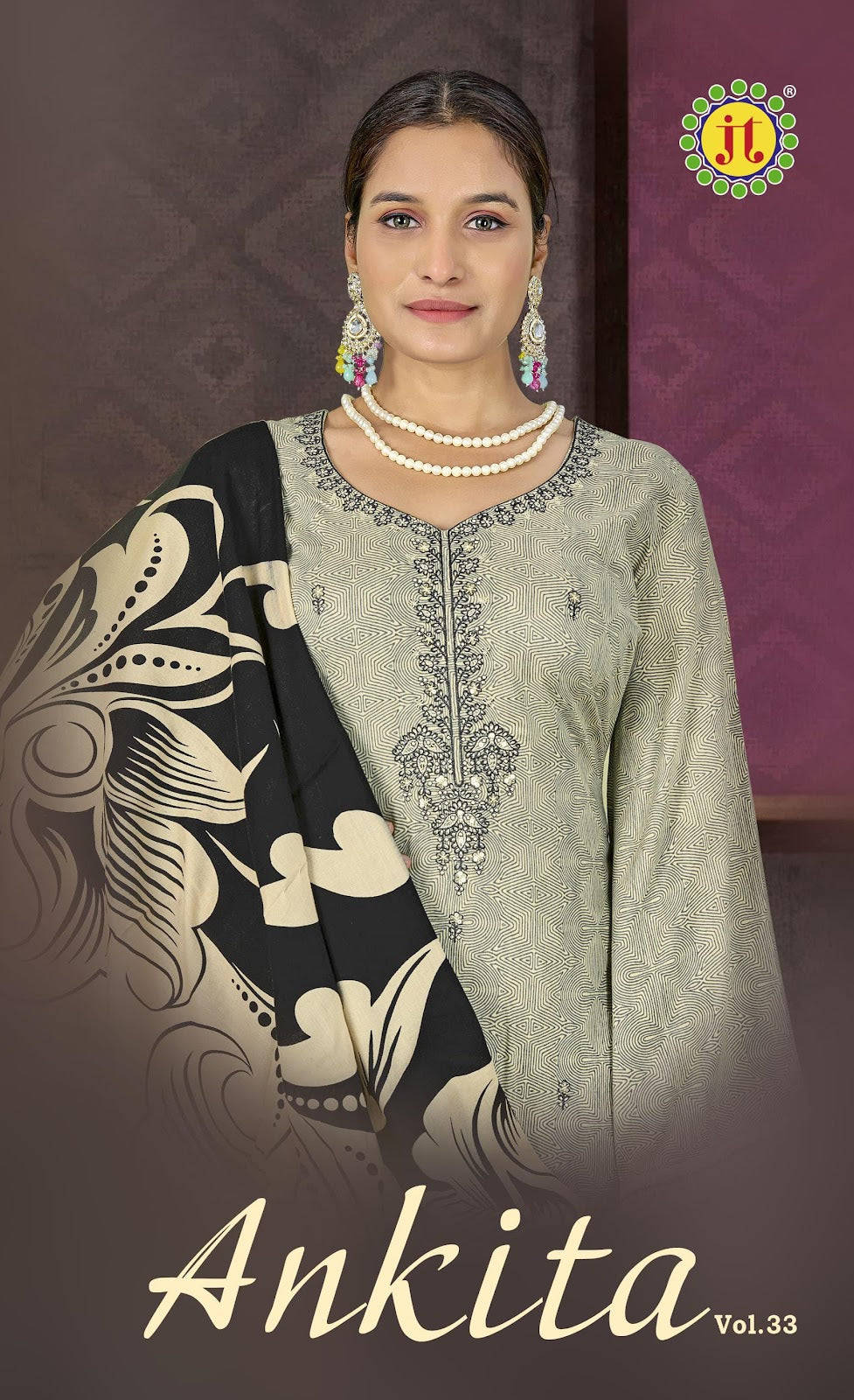 Ankita Vol 33 Jt Rayon Pant Style Suits Exporter Ahmedabad