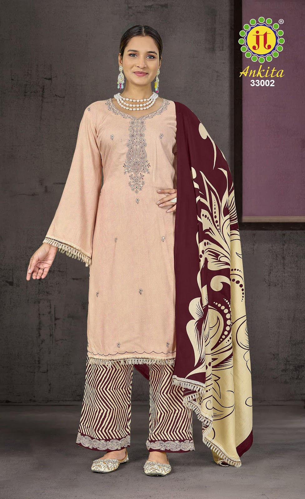 Ankita Vol 33 Jt Rayon Pant Style Suits Exporter Ahmedabad