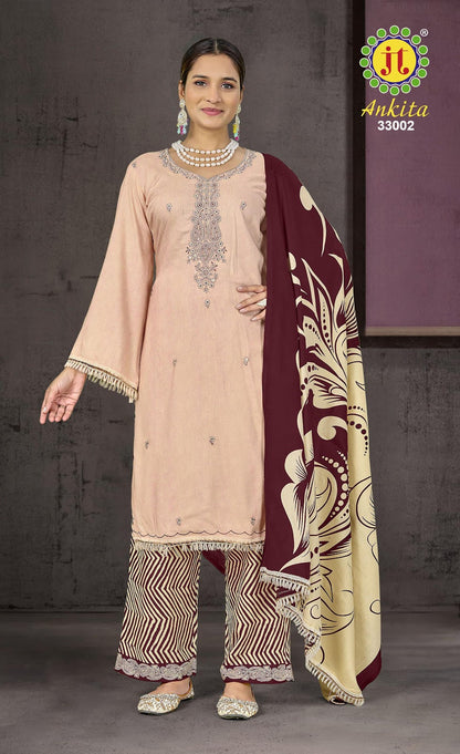 Ankita Vol 33 Jt Rayon Pant Style Suits Exporter Ahmedabad