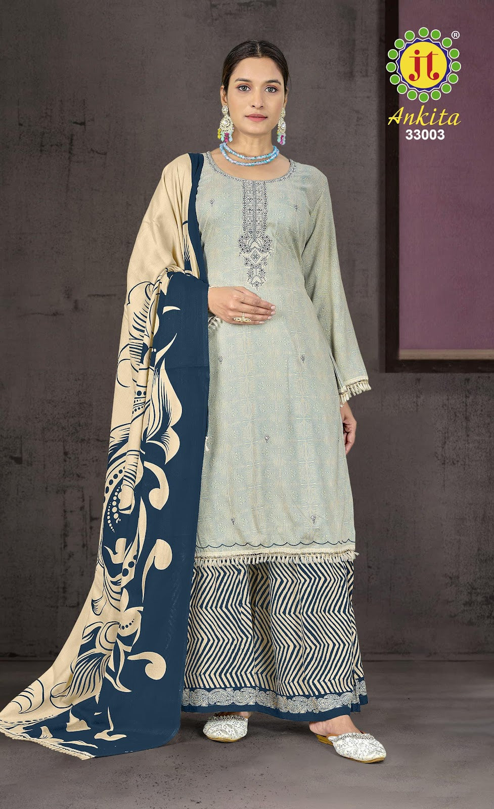 Ankita Vol 33 Jt Rayon Pant Style Suits Exporter Ahmedabad