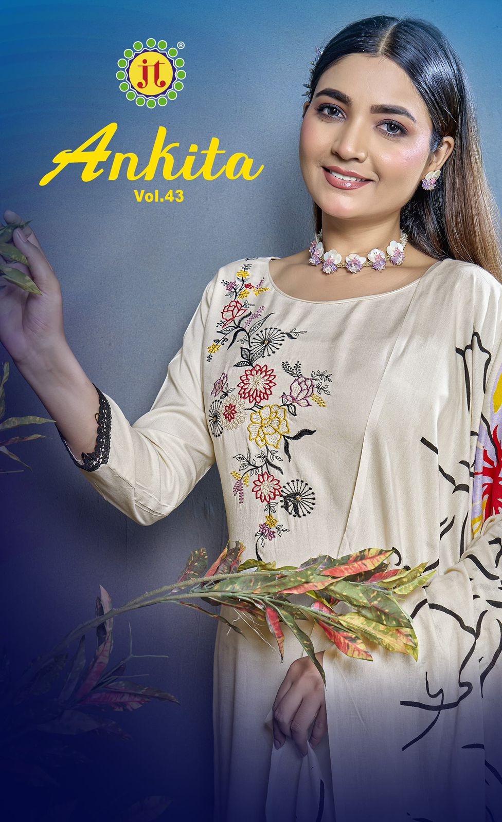 Ankita Vol 43 Jt Rayon Pant Style Suits Wholesale Price