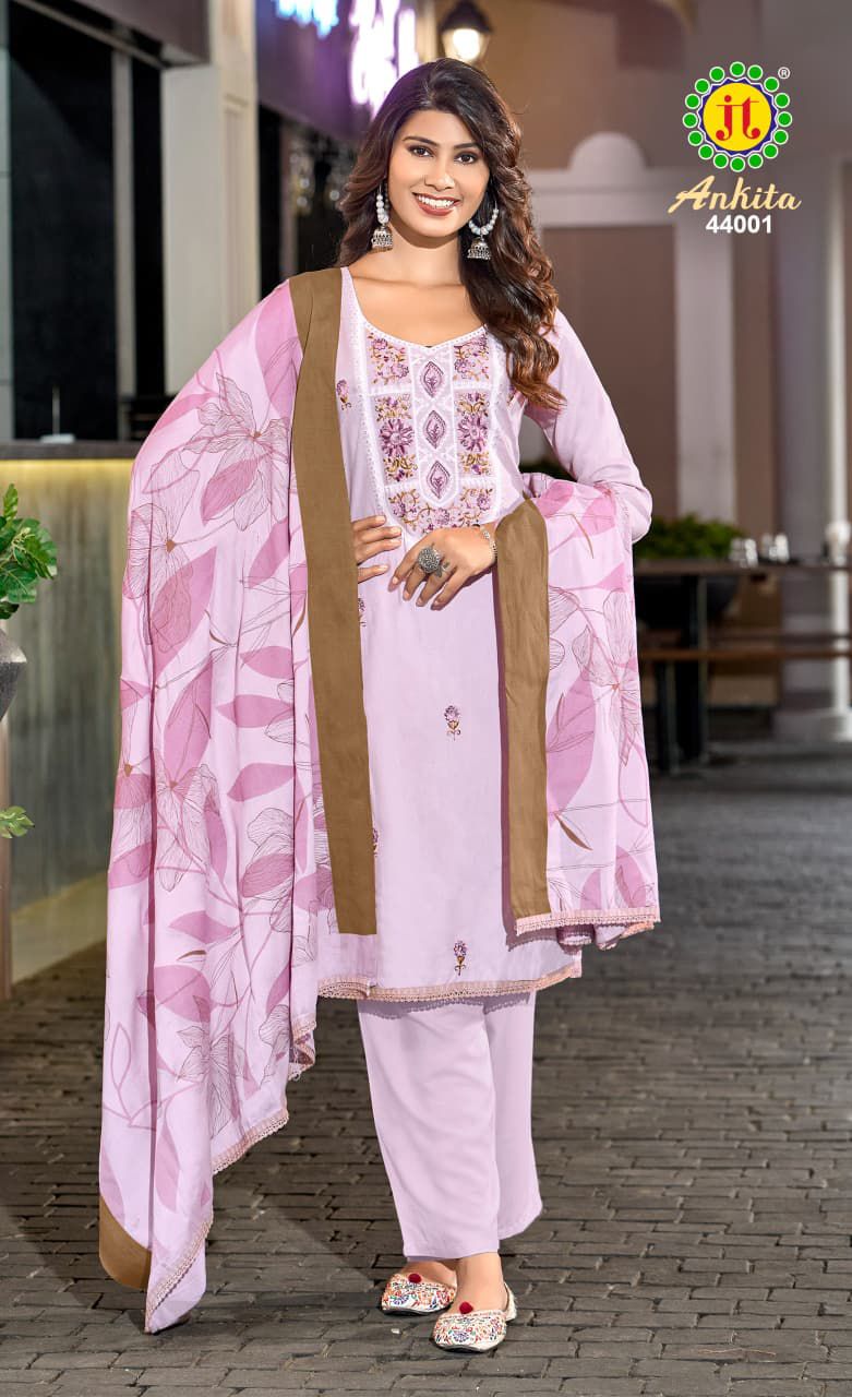 Ankita Vol 44 Jt Rayon Pant Style Suits Exporter