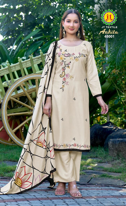 Ankita Vol 45 Jt Rayon Pant Style Suits Supplier