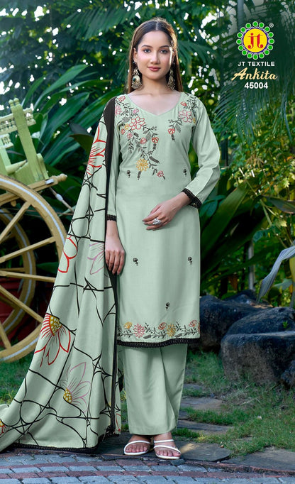 Ankita Vol 45 Jt Rayon Pant Style Suits Supplier