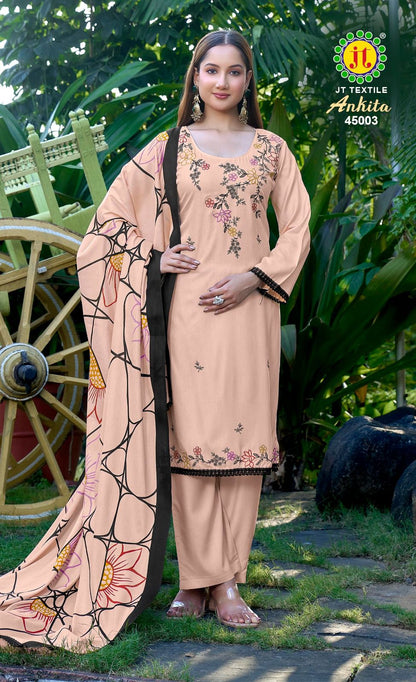 Ankita Vol 45 Jt Rayon Pant Style Suits Supplier