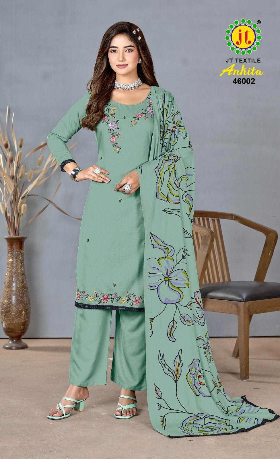 Ankita Vol 46 Jt Rayon Pant Style Suits Wholesaler Ahmedabad
