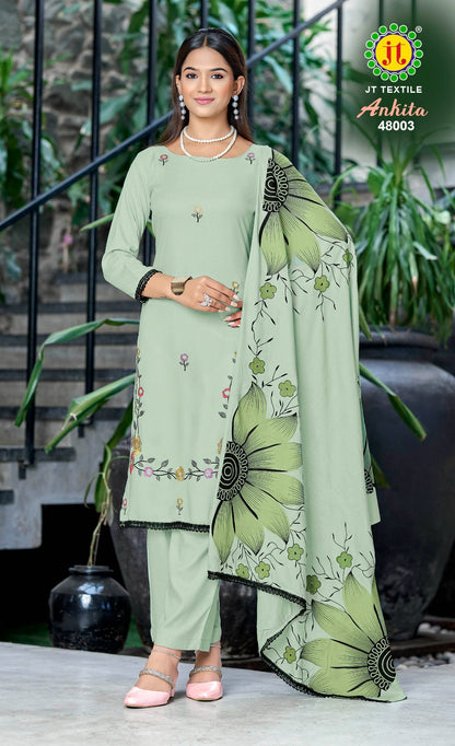 Ankita Vol 48 Jt Rayon Pant Style Suits Supplier India