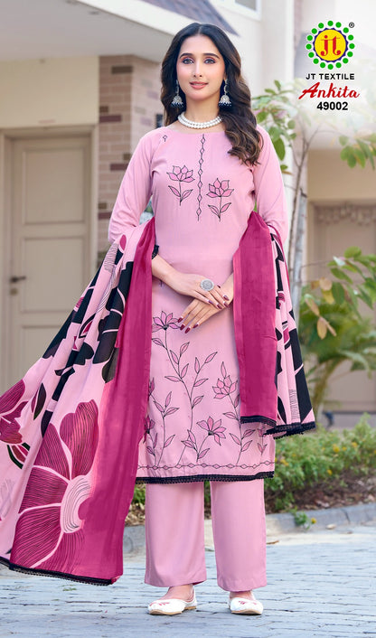 Ankita Vol 49 Jt Rayon Pant Style Suits Supplier