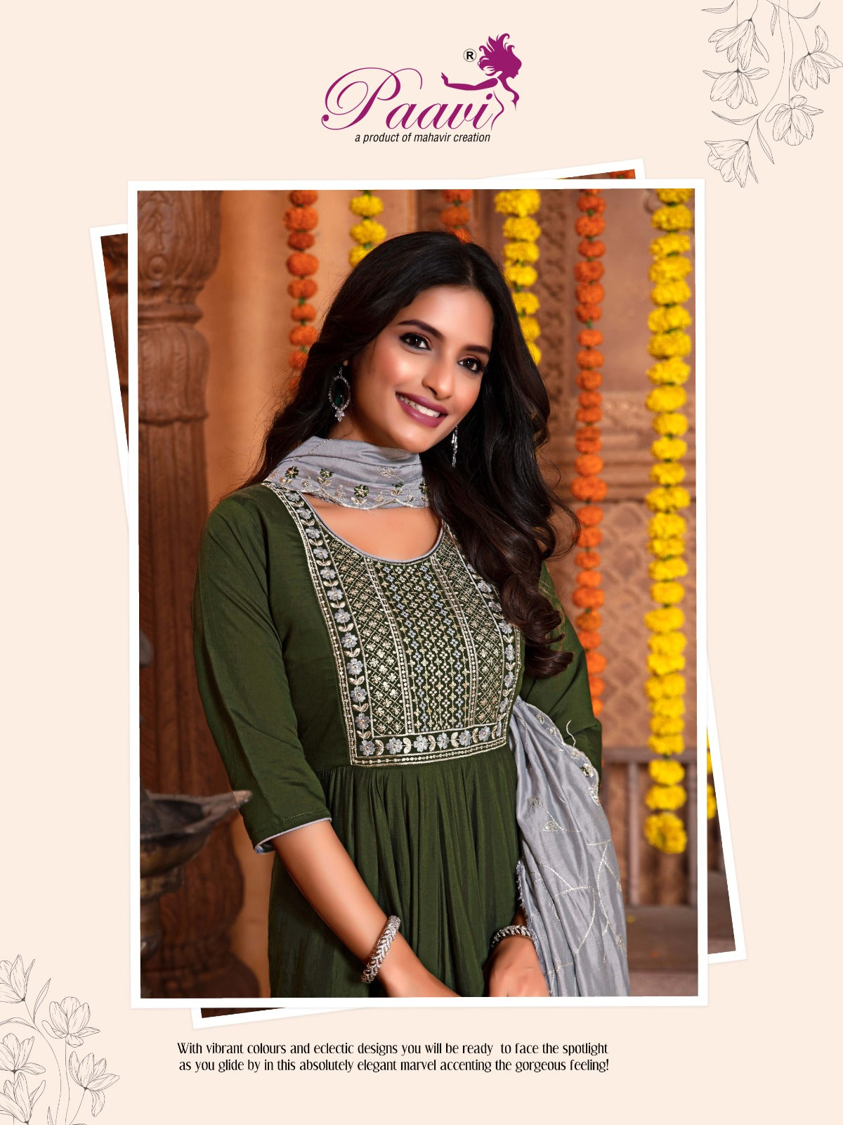 Ankita Vol 4 Paavi Roman Readymade Anarkali Suits Wholesaler Ahmedabad