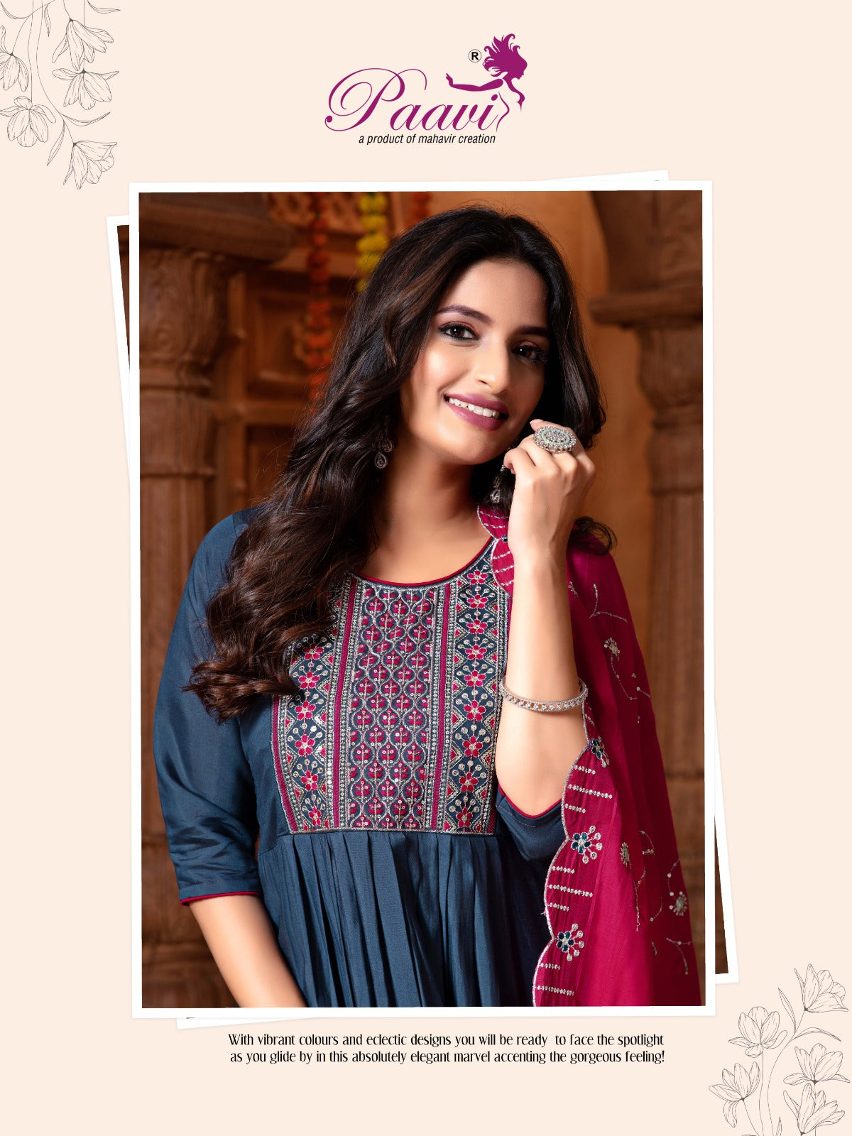 Ankita Vol 4 Paavi Roman Readymade Anarkali Suits Wholesaler Ahmedabad