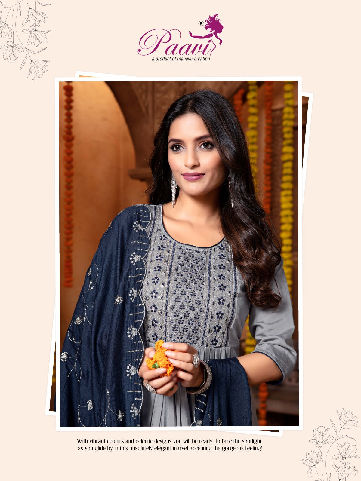 Ankita Vol 4 Paavi Roman Readymade Anarkali Suits Wholesaler Ahmedabad