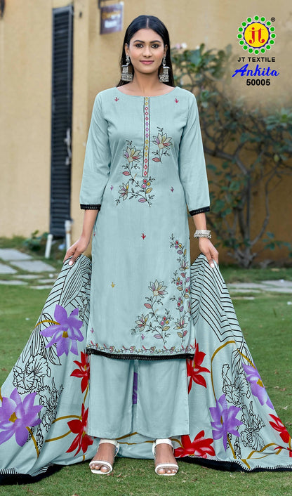 Ankita Vol 50 Jt Rayon Pant Style Suits Exporter India
