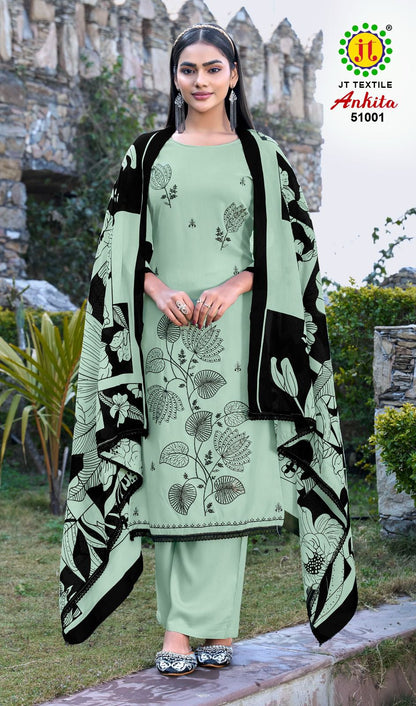 Ankita Vol 51 Jt Rayon Pant Style Suits Manufacturer India