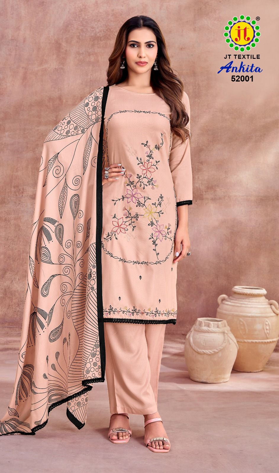 Ankita Vol 52 Jt Rayon Pant Style Suits Wholesale Price