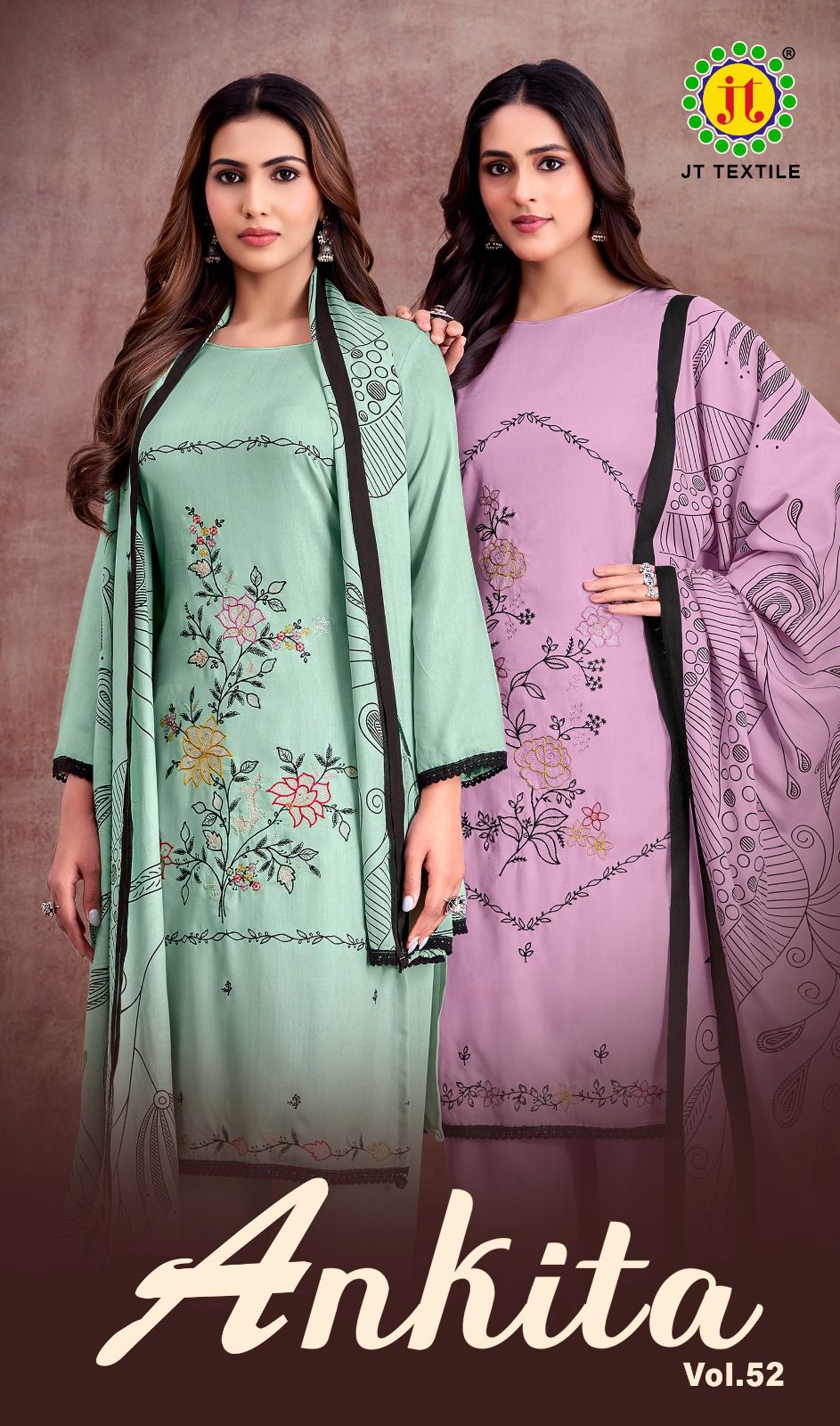 Ankita Vol 52 Jt Rayon Pant Style Suits Wholesale Price