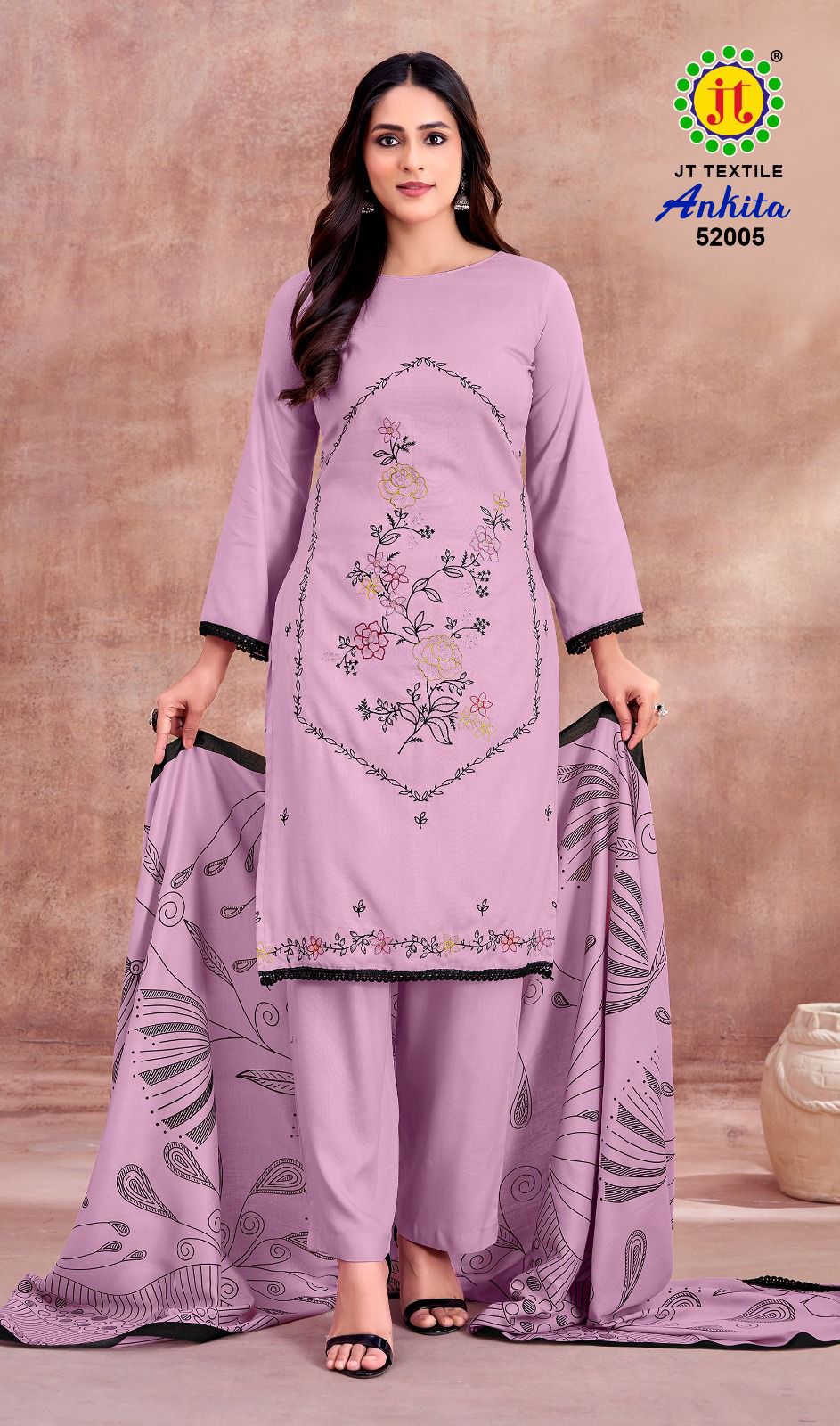 Ankita Vol 52 Jt Rayon Pant Style Suits Wholesale Price