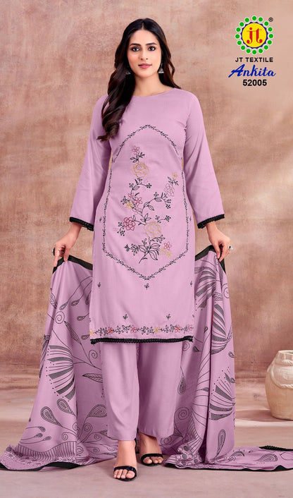 Ankita Vol 52 Jt Rayon Pant Style Suits Wholesale Price