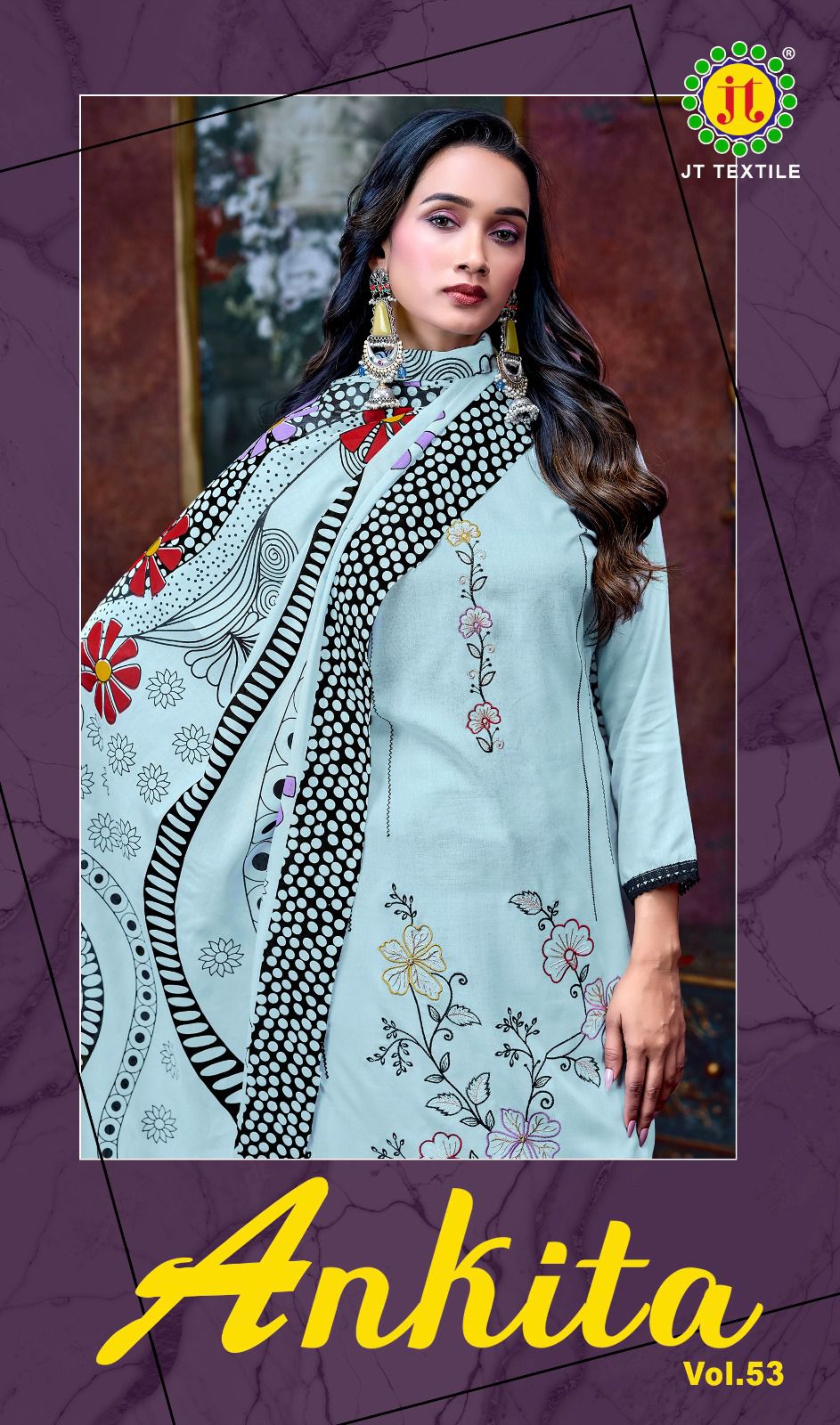 Ankita Vol 53 Jt Rayon Pant Style Suits Wholesaler Ahmedabad