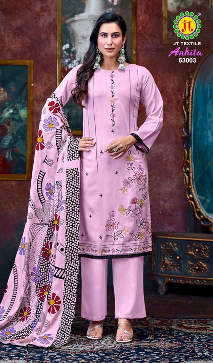 Ankita Vol 53 Jt Rayon Pant Style Suits Wholesaler Ahmedabad