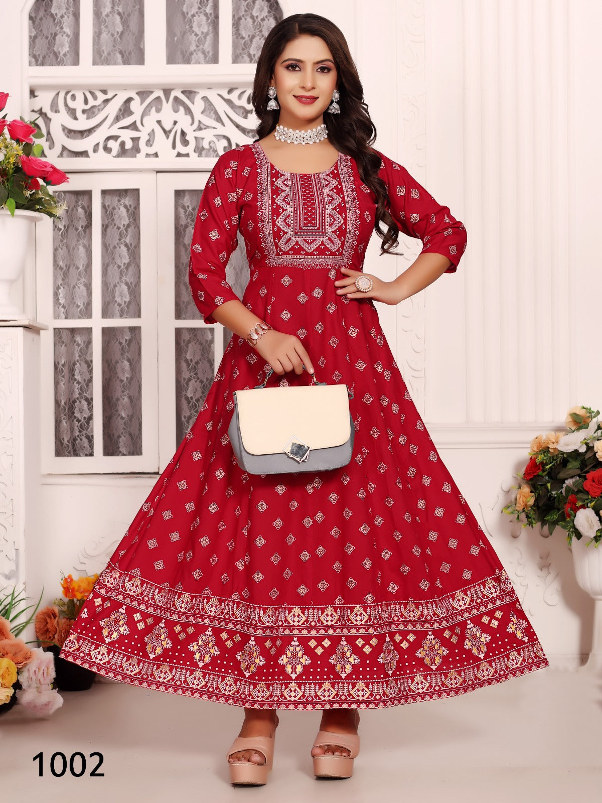 Ankita Vol 5 Kt Rayon 14Kg Anarkali Kurtis Wholesale Price