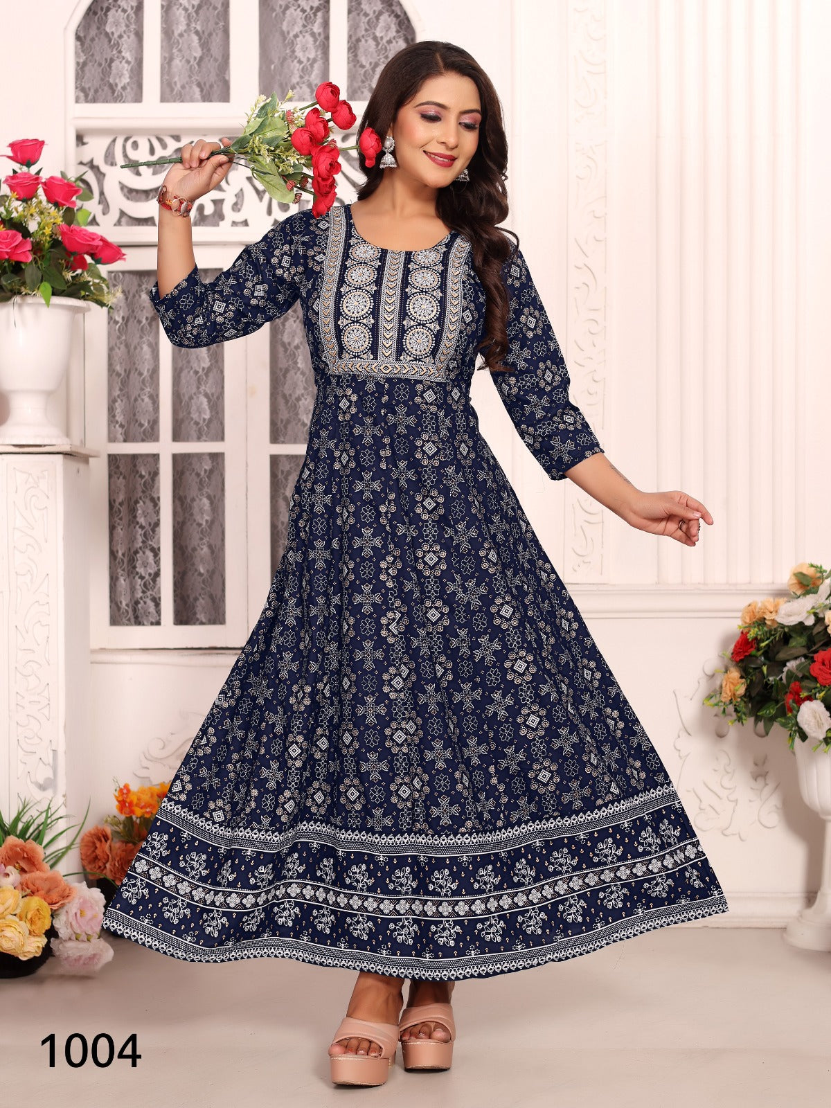 Ankita Vol 5 Kt Rayon 14Kg Anarkali Kurtis Wholesale Price