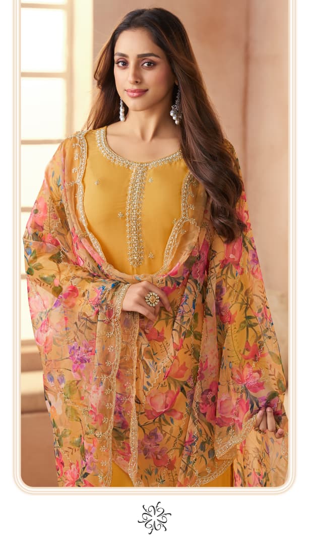 Anmol Kuleesh Vinay Fashion Llp Organza Pant Style Suits Supplier