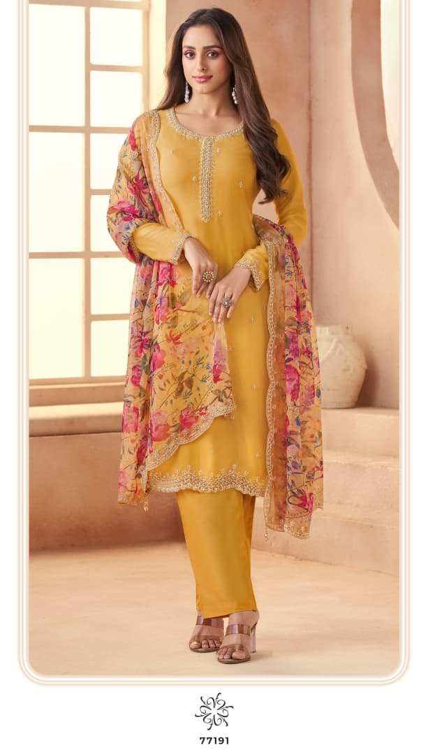 Anmol Kuleesh Vinay Fashion Llp Organza Pant Style Suits Supplier