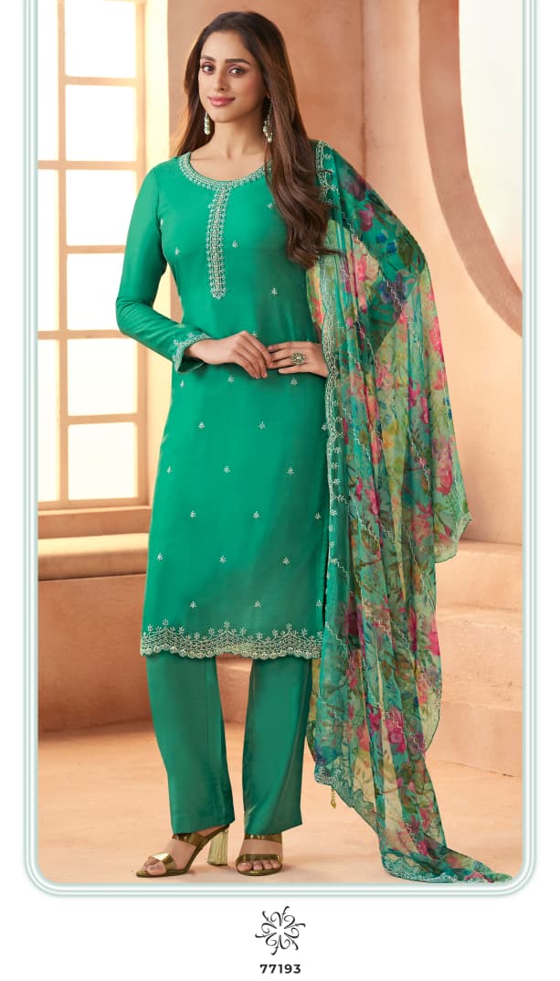 Anmol Kuleesh Vinay Fashion Llp Organza Pant Style Suits Supplier