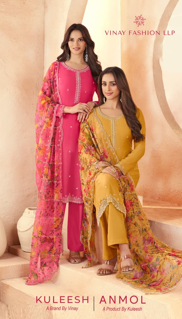 Anmol Kuleesh Vinay Fashion Llp Organza Pant Style Suits Supplier