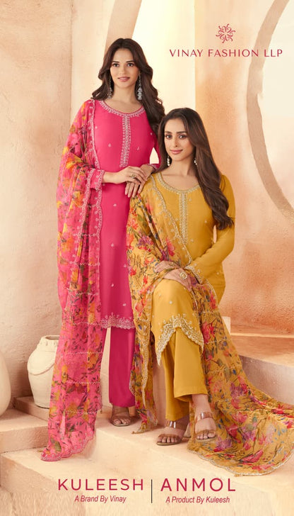 Anmol Kuleesh Vinay Fashion Llp Organza Pant Style Suits Supplier