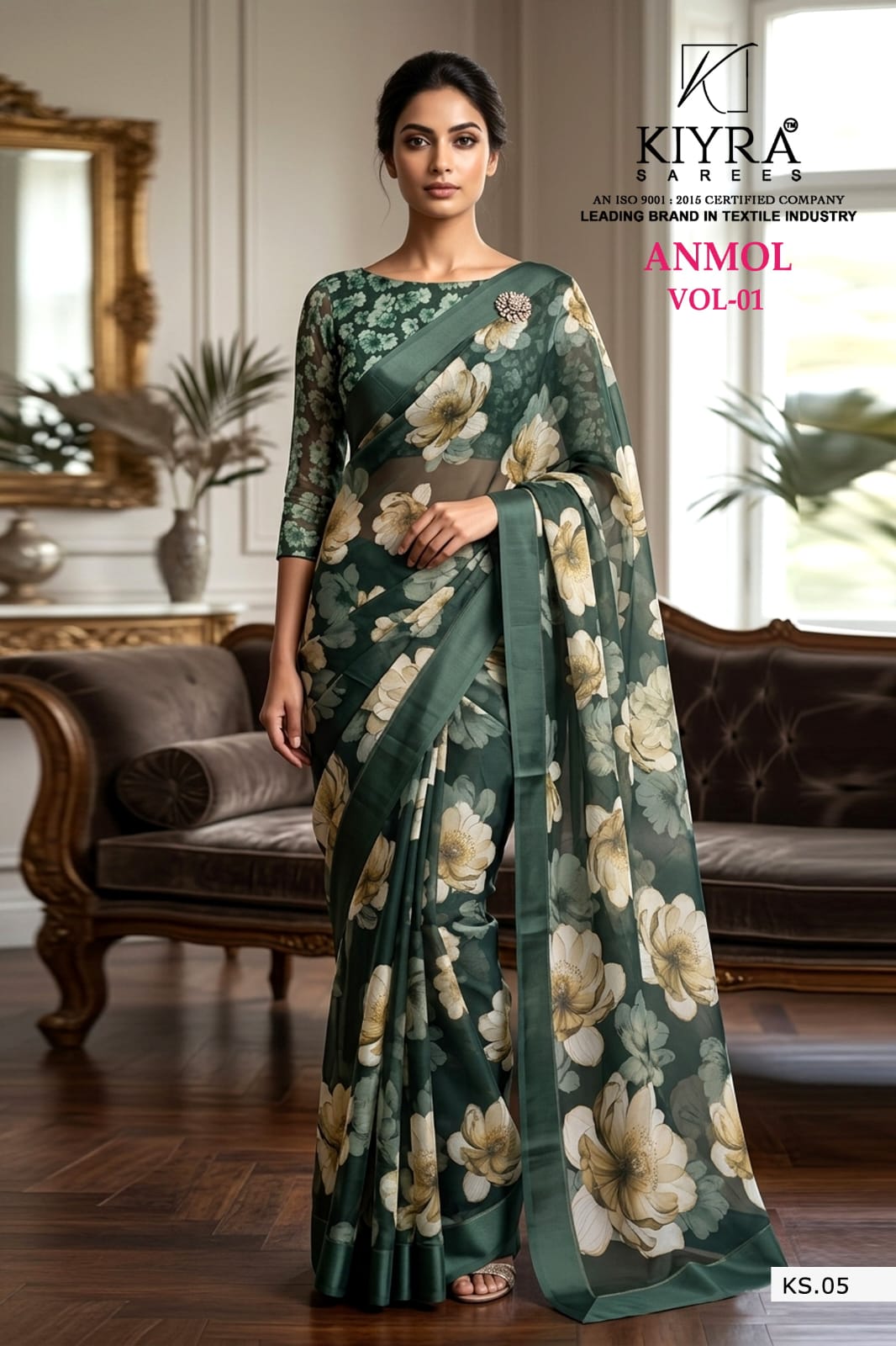 Anmol Vol 1 Kiyra Chiffon Sarees Wholesaler