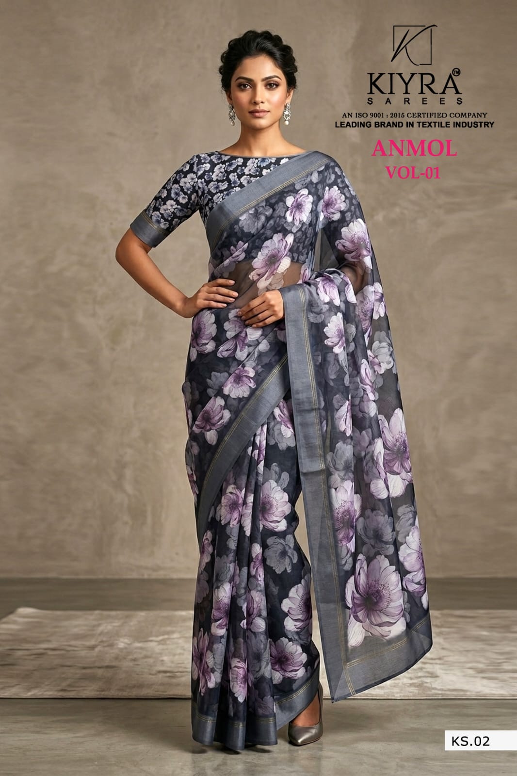 Anmol Vol 1 Kiyra Chiffon Sarees Wholesaler