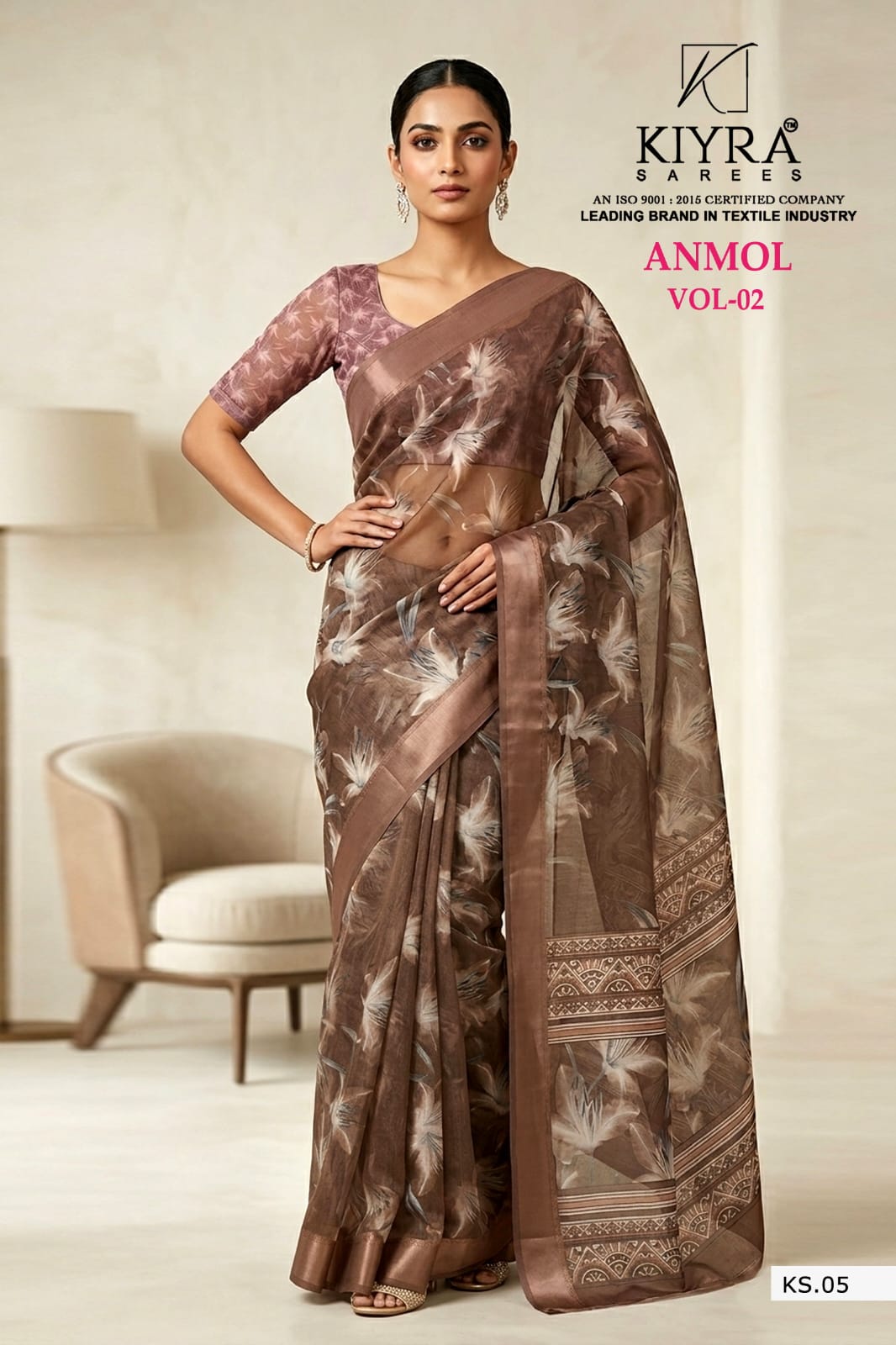 Anmol Vol 2 Kiyra Chiffon Sarees Exporter
