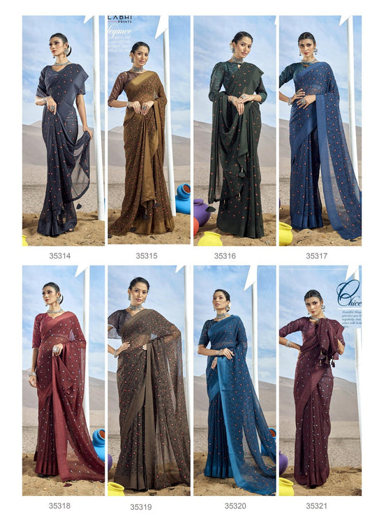 Annara Vallabhi Prints Georgette Sarees Wholesale Price