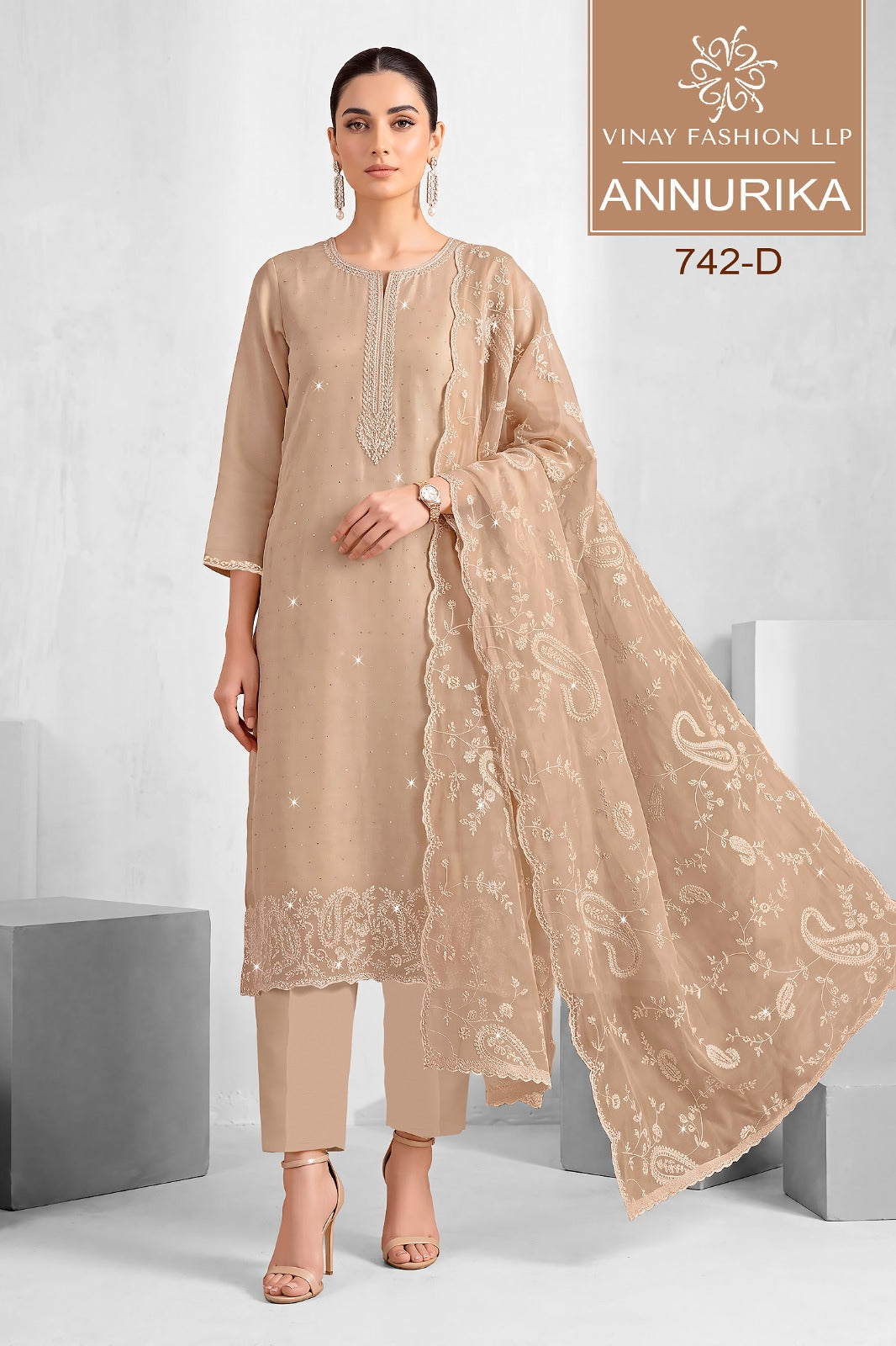 Annurika Vinay Fashion Llp Soft Shine Pant Style Suits Supplier Gujarat