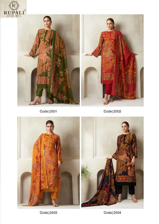 Anokhi Rupali Viscose Pant Style Suits Manufacturer Gujarat