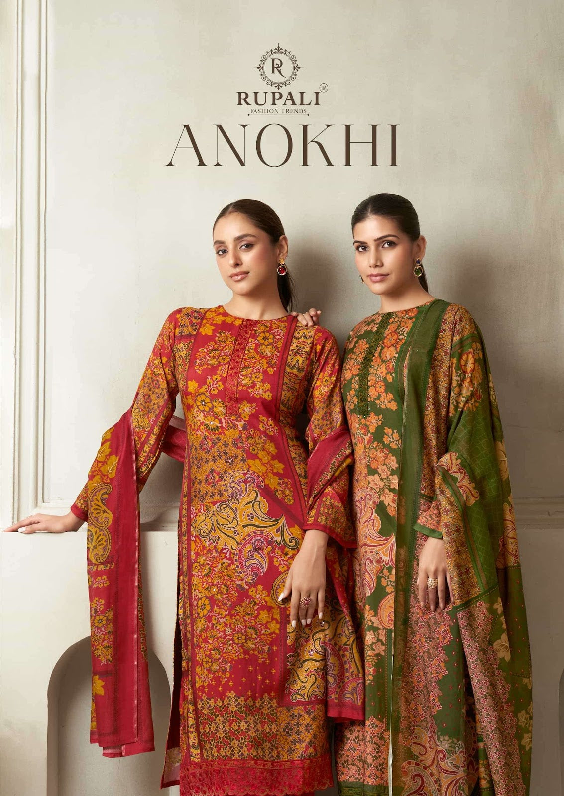 Anokhi Rupali Viscose Pant Style Suits Manufacturer Gujarat