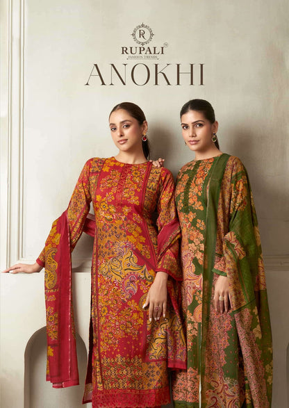 Anokhi Rupali Viscose Pant Style Suits Manufacturer Gujarat