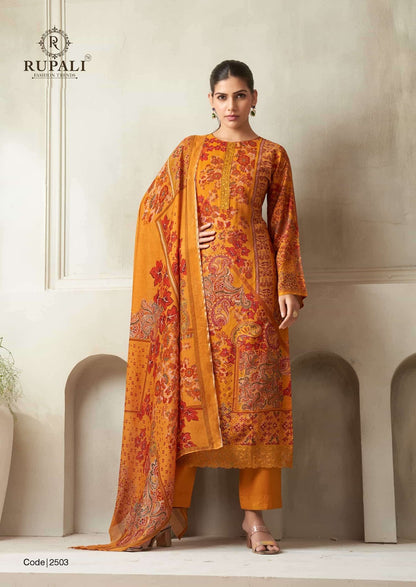 Anokhi Rupali Viscose Pant Style Suits Manufacturer Gujarat