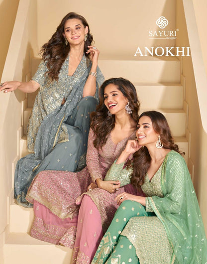 Anokhi Sayuri Georgette Readymade Plazzo Style Suits Wholesaler Gujarat