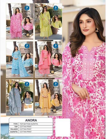 Anora Kaya Readymade Cotton Pant Suits Manufacturer India